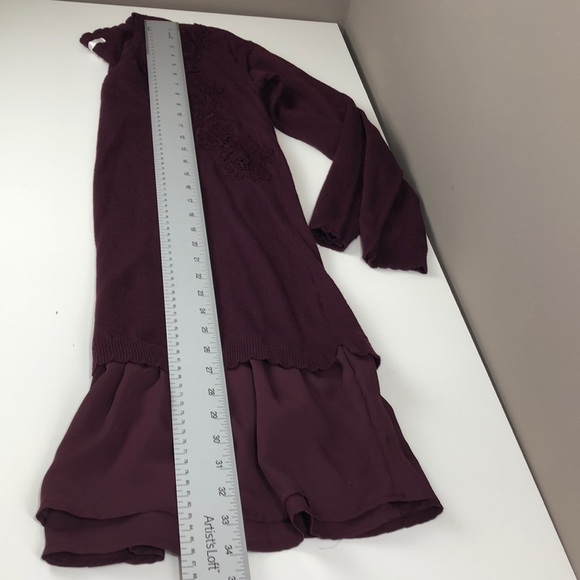 LC Lauren Conrad Sweater Embroidery Tunic Medium - Picture 7 of 8